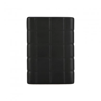 TOOTHBRUSH HOLDER TILES CERAMIC 7.5x11cm BLACK
