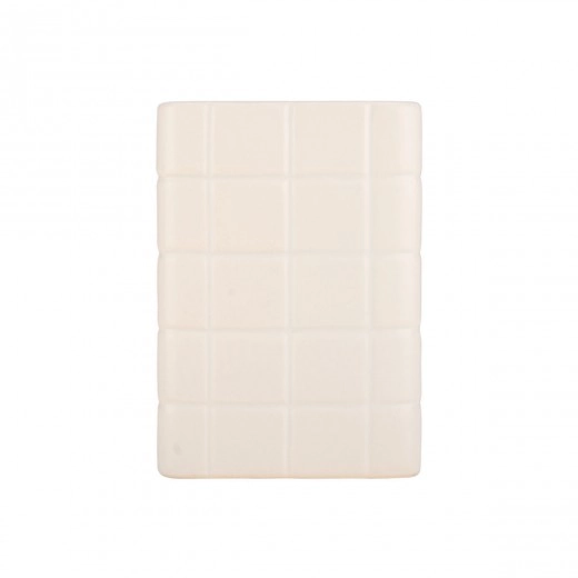 ESTIA ΠΟΤΗΡΑΚΙ ΜΠΑΝΙΟΥ TILES ΚΕΡΑΜΙΚΟ 7.5x7.5x11cm ΛΕΥΚΟ