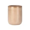TOOTHBRUSH HOLDER SATIN CERAMIC 7.5x7.5x9cm