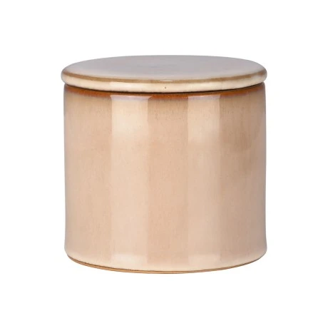 COTTON HOLDER SATIN CERAMIC 8.5x8.5x9cm