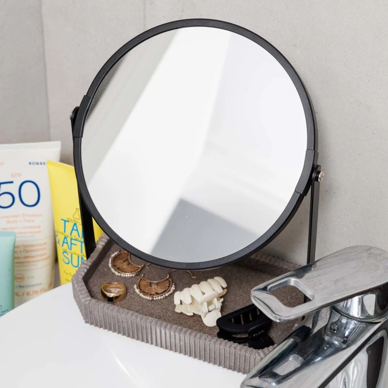 TABLE MIRROR WIRE WITH POLYRESIN BASE 17.5x10x24cm