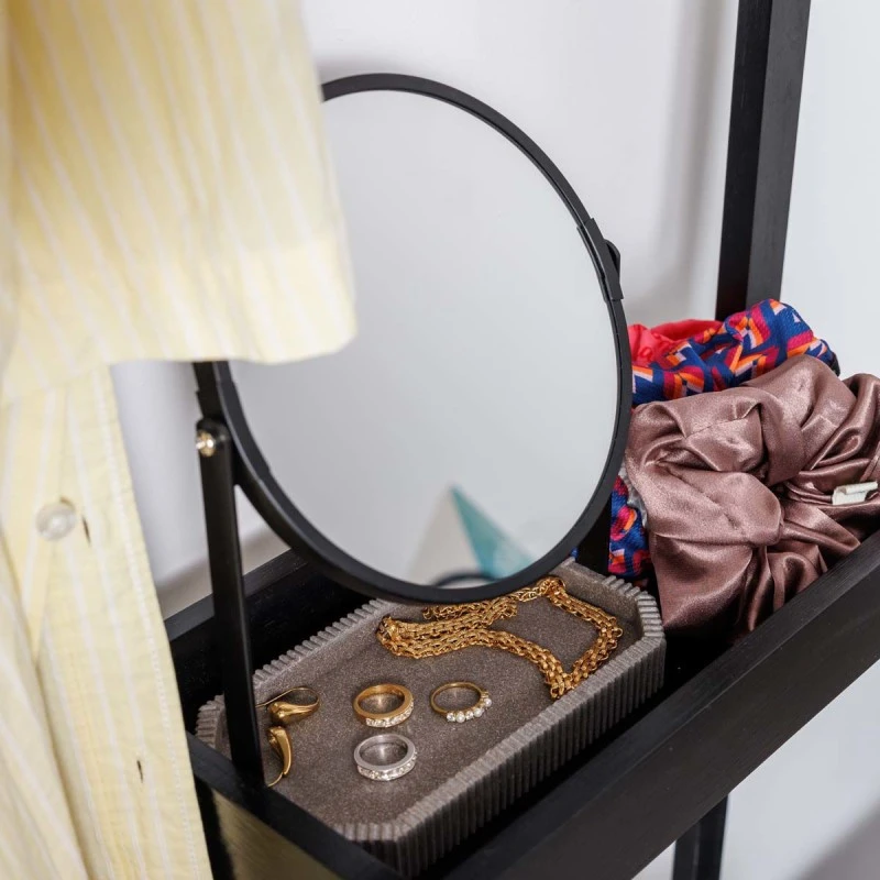 TABLE MIRROR WIRE WITH POLYRESIN BASE 17.5x10x24cm