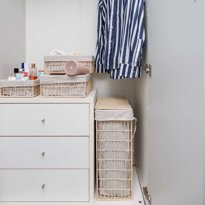 STORAGE &amp; ORGANIZER BOX NEST 28×20×10cm BEIGE
