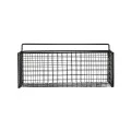 ESTIA ΚΑΛΑΘΙ ΟΡΓΑΝΩΣΗΣ CAGE ΚΡΕΜΑΣΤΟ ΜΕΤΑΛΛΙΚΟ 36x15x13cm ΜΑΥΡΟ