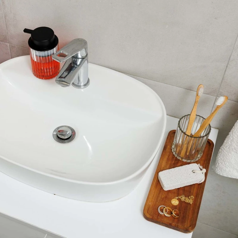 SOAP DISPENSER ALIVIO GLASS EMBOSSED 300ml 7.8x12.5cm TRANSPARENT