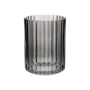 TOOTHBRUSH HOLDER ALIVIO GLASS EMBOSSED 300ml 7.8x10cm BLACK