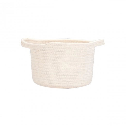 ESTIA ΚΑΛΑΘΙ ΚΡΕΜΑΣΤΟ BLANCA 20x20x15cm ΛΕΥΚΟ