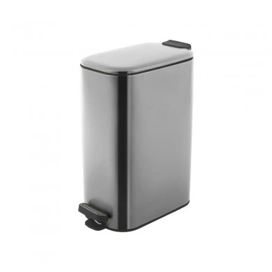 KITCHEN TRASH CAN SOFT CLOSE SLIM 30lt MATTE INOX