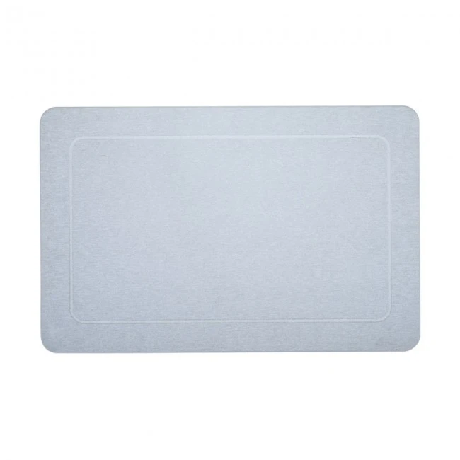 BATHROOM MAT 39x60cm GREY DIATOMITE