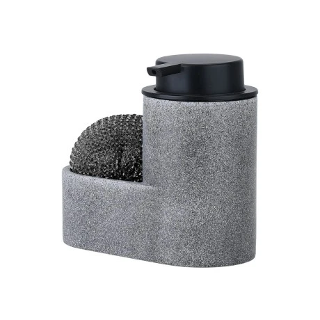 SOAP DISPENSER WITH BLACK SPONGE GREY
