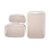 STORAGE &amp; ORGANIZER BOX BAMBOO ESSENTIALS WITH CLOTHING 3PCS BEIGE