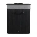 ESTIA ΚΑΛΑΘΙ ΑΠΛΥΤΩΝ BAMBOO ESSENTIALS 60LT ΠΤΥΣΣΟΜΕΝΟ ΟΡΘΟΓΩΝΙΟ ΜΑΥΡΟ ΝΕΑ ΠΛΕΞΗ