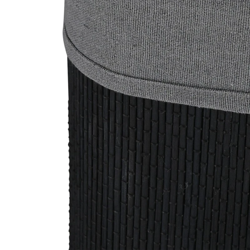 ESTIA ΚΑΛΑΘΙ ΑΠΛΥΤΩΝ BAMBOO ESSENTIALS 60LT ΠΤΥΣΣΟΜΕΝΟ ΟΡΘΟΓΩΝΙΟ ΜΑΥΡΟ ΝΕΑ ΠΛΕΞΗ