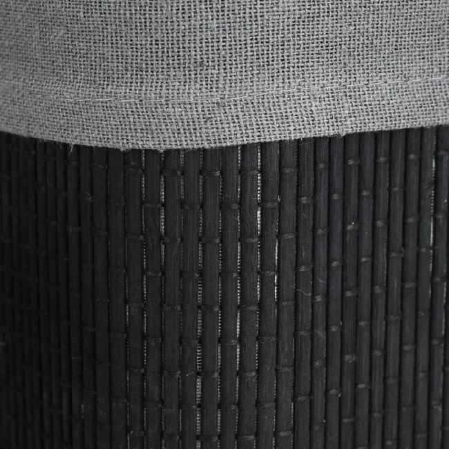 STORAGE &amp; ORGANIZER BOX BAMBOO ESSENTIALS WITH CLOTHING 3PCS BLACK