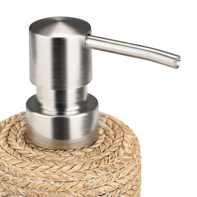 NAUTICA BEIGE RESIN SOAP DISPENSER