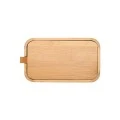 STORAGE AND ORGANIZER BAMBOO ESSENTIALS BOX WITH MIRROR 23x13,50x4cm