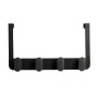 DOOR HANGER METALLIC 4 HOOKS BLACK