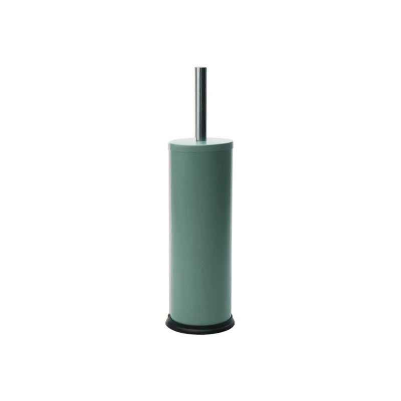 TOILET BRUSH CLASSIC METAL WITH PLASTIC LID 23cm MATTE MINT