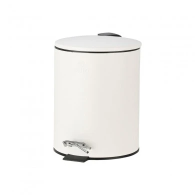 BATHROOM BIN CLASSIC SOFT CLOSE 5lt MATTE WHITE