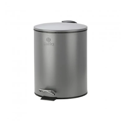 BATHROOM BIN CLASSIC SOFT CLOSE 5lt MATTE GREY