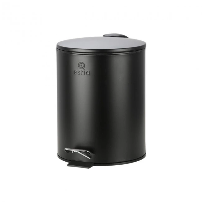 BATHROOM BIN CLASSIC SOFT CLOSE 5lt MATTE BLACK