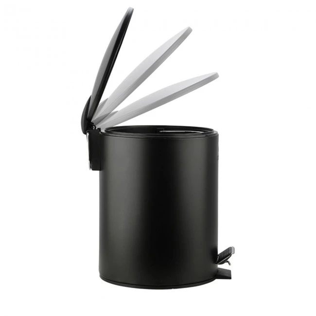 BATHROOM BIN CLASSIC SOFT CLOSE 5lt MATTE BLACK