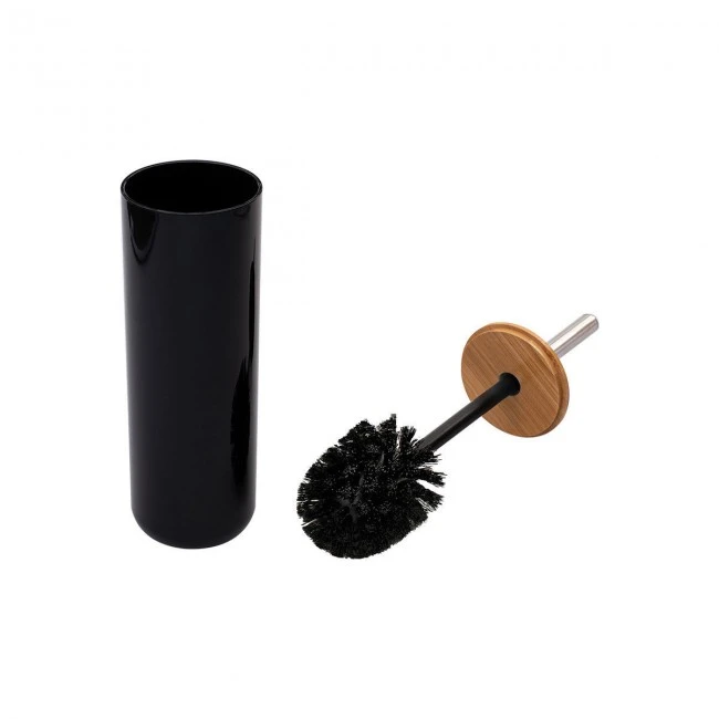 TOILET BRUSH BAMBOO PLASTIC 26cm BLACK