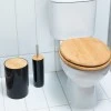 TOILET BRUSH BAMBOO PLASTIC 26cm BLACK