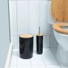 TOILET BRUSH BAMBOO PLASTIC 26cm BLACK