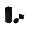 TOILET BRUSH SQUARE METALLIC 38cm MATTE BLACK