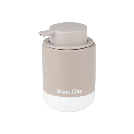 SOAP DISPENSER TONE LAB CERAMIC STONE CLAY