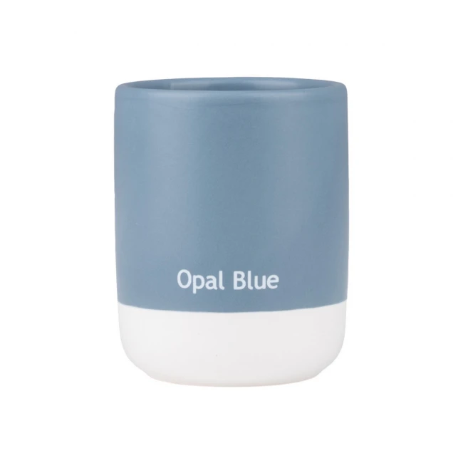 TOOTHBRUSH HOLDER TONE LAB CERAMIC OPAL BLUE