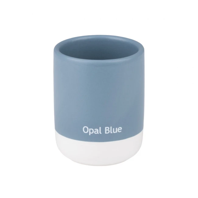 TOOTHBRUSH HOLDER TONE LAB CERAMIC OPAL BLUE