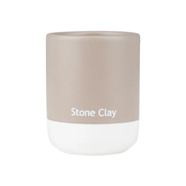 TOOTHBRUSH HOLDER TONE LAB CERAMIC STONE CLAY
