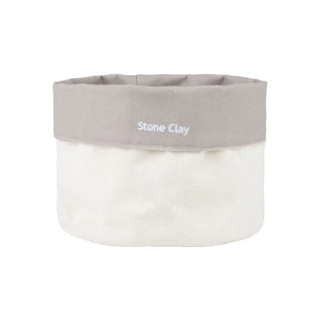 STORAGE BASKET TONE LAB WITH INTERNAL CLOATHING SET OF 2PCS STONE CLAY