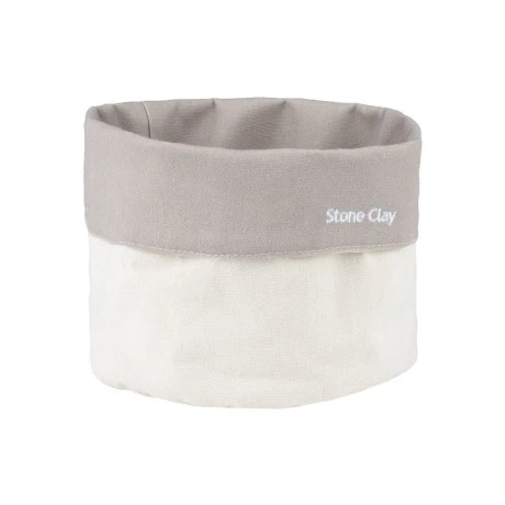 STORAGE BASKET TONE LAB WITH INTERNAL CLOATHING SET OF 2PCS STONE CLAY