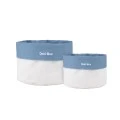 STORAGE BASKET TONE LAB WITH INTERNAL CLOATHING SET OF 2PCS OPAL BLUE