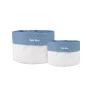 STORAGE BASKET TONE LAB WITH INTERNAL CLOATHING SET OF 2PCS OPAL BLUE