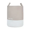 LAUNDRY BASKET TONE LAB WITH HANDLES 35x35x50cm STONE CLAY