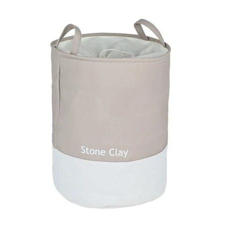 ESTIA ΚΑΛΑΘΙ ΑΠΛΥΤΩΝ TONE LAB ΜΕ ΧΕΡΟΥΛΙΑ 35x35x50cm STONE CLAY