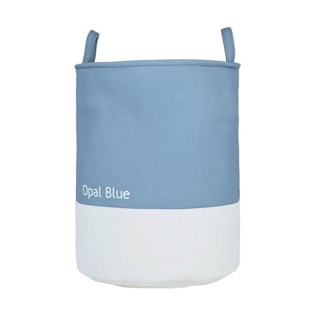 ESTIA ΚΑΛΑΘΙ ΑΠΛΥΤΩΝ TONE LAB ΜΕ ΧΕΡΟΥΛΙΑ 35x35x50cm OPAL BLUE