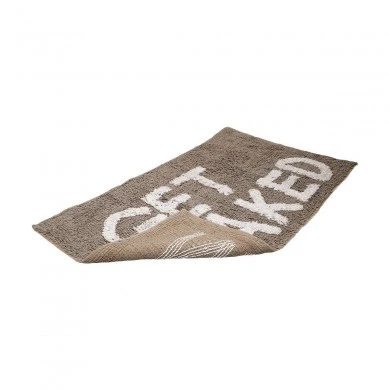 BATHROOM MAT GET NAKED COTTON 80x50cm GREY