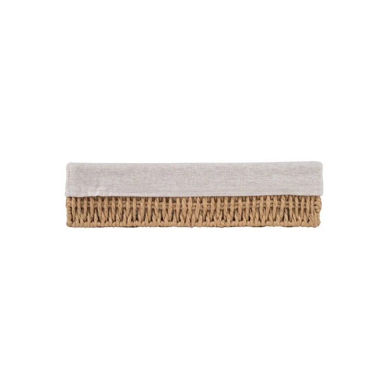 BOTANICA STORAGE &amp; ORGANISER BASKET 32x10x8cm WITH INTERNAL CLOATHING