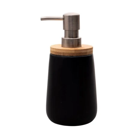 SOAP DISPENSER BAMBOO DOLOMITE 360ml BLACK