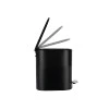 BATHROOM BIN SLIM SOFT CLOSE 5lt MATTE BLACK