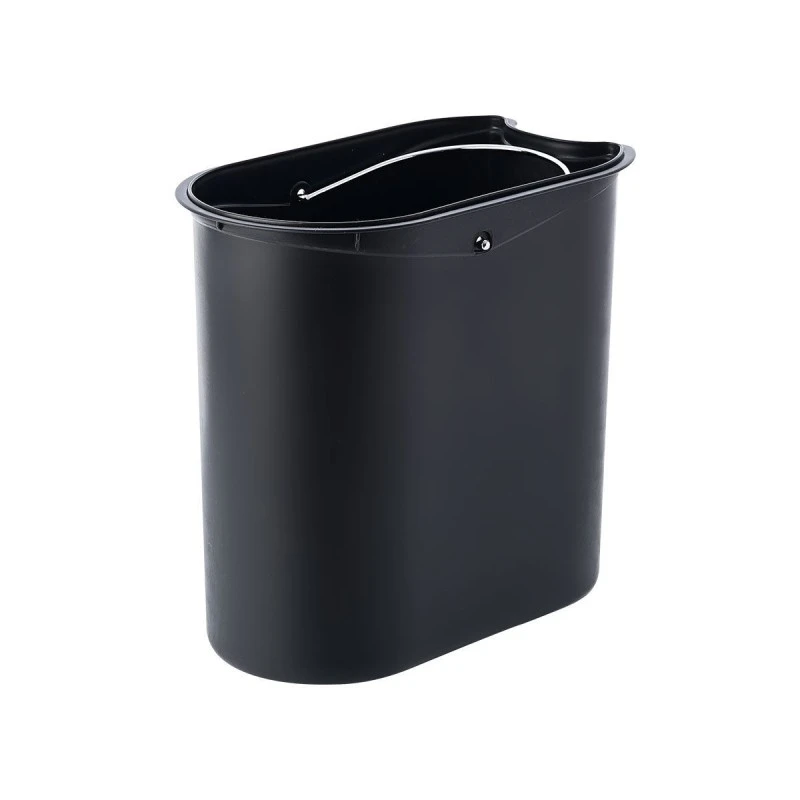BATHROOM BIN SLIM SOFT CLOSE 5lt MATTE BLACK