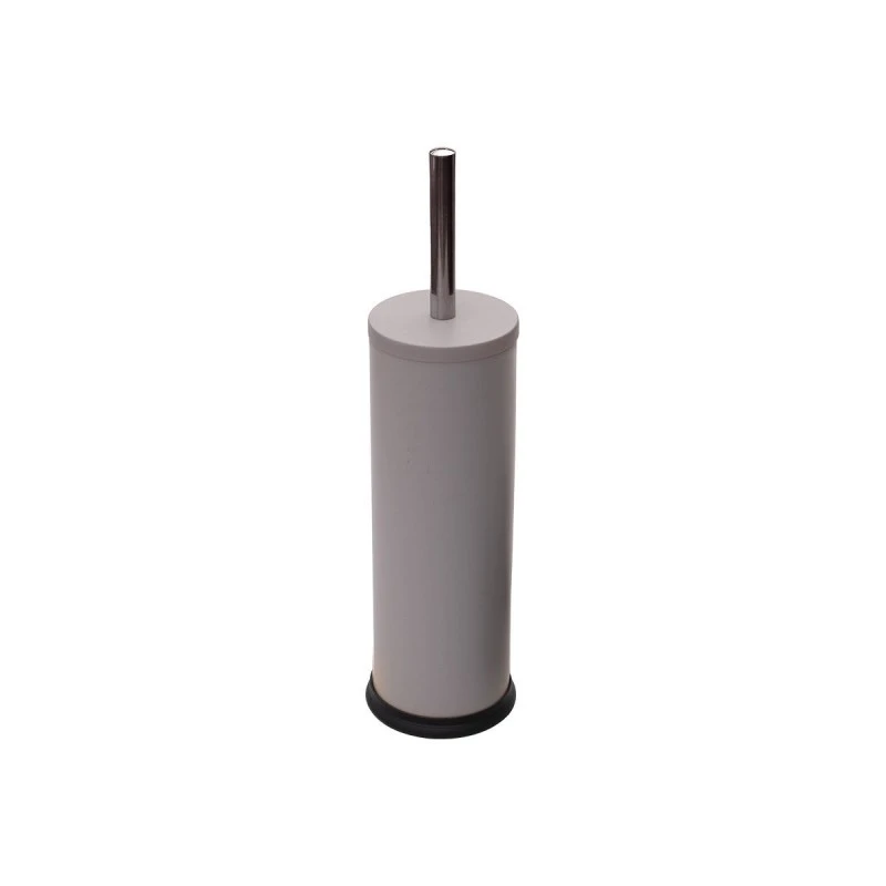 TOILET BRUSH CLASSIC METALLIC WITH PLASTIC CONTAINER 23cm MATTE TAUPE