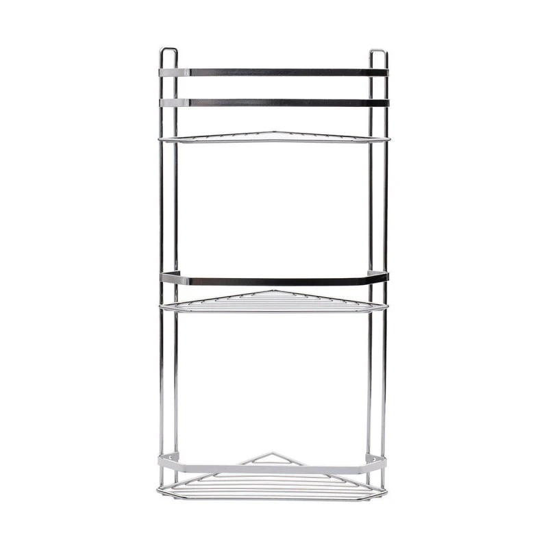 ESTIA ΕΤΑΖΕΡΑ ELEGANT ΜΕΤΑΛΛΙΚΗ ΓΩΝΙΑΚΗ 3 ΘΕΣΕΩΝ 54x28x18cm ΧΡΩΜΙΟΥ