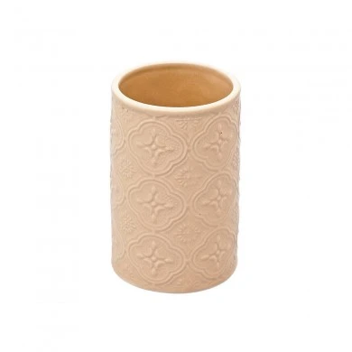 TOOTHBRUSH HOLDER BOHO PORCELAIN BEIGE