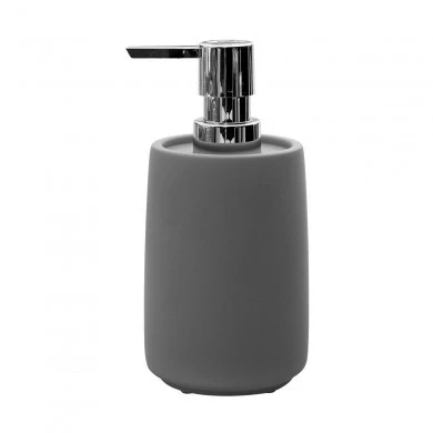SOAP DISPENSER CEMENT POLYRESIN 380ml GREY